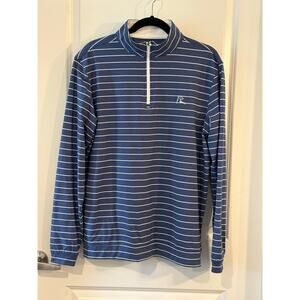Rhoback Men’s Striped 1/4 Zip Pullover Sz. Medium